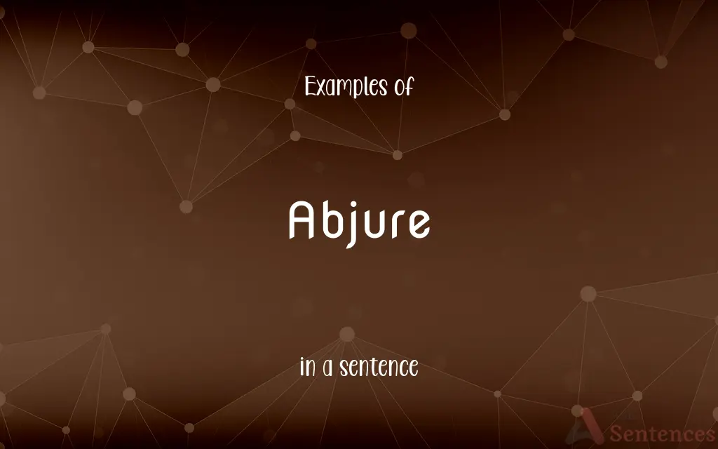 Abjure