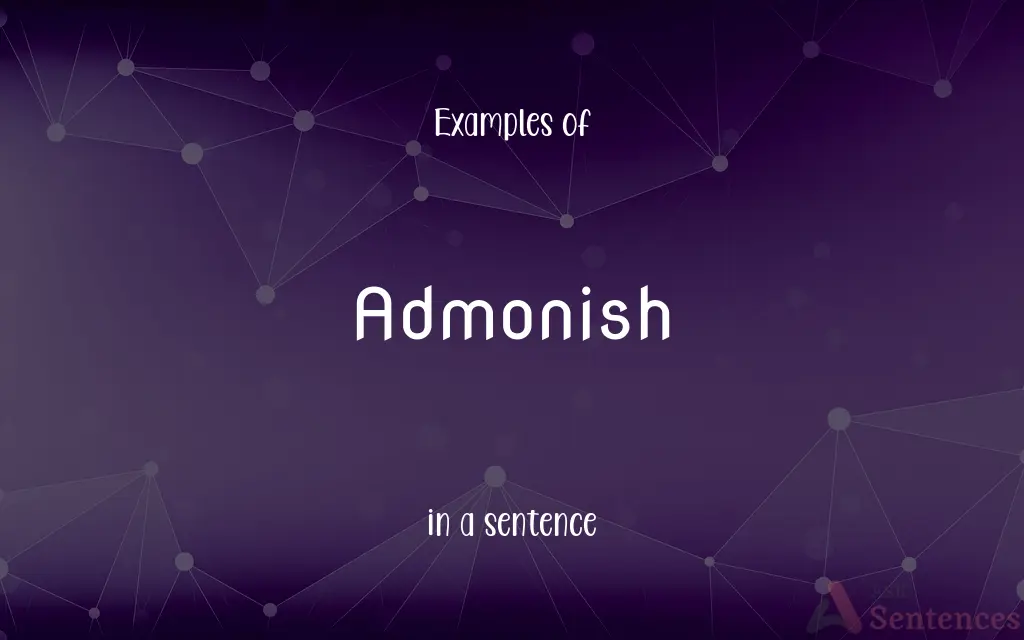 Admonish