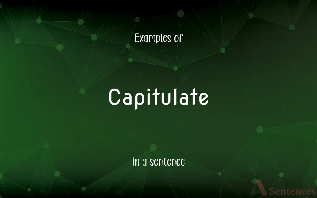 Capitulate