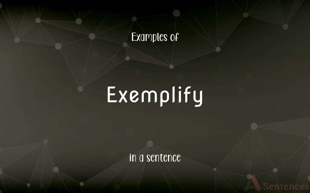 Exemplify