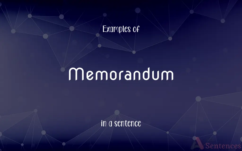 Memorandum