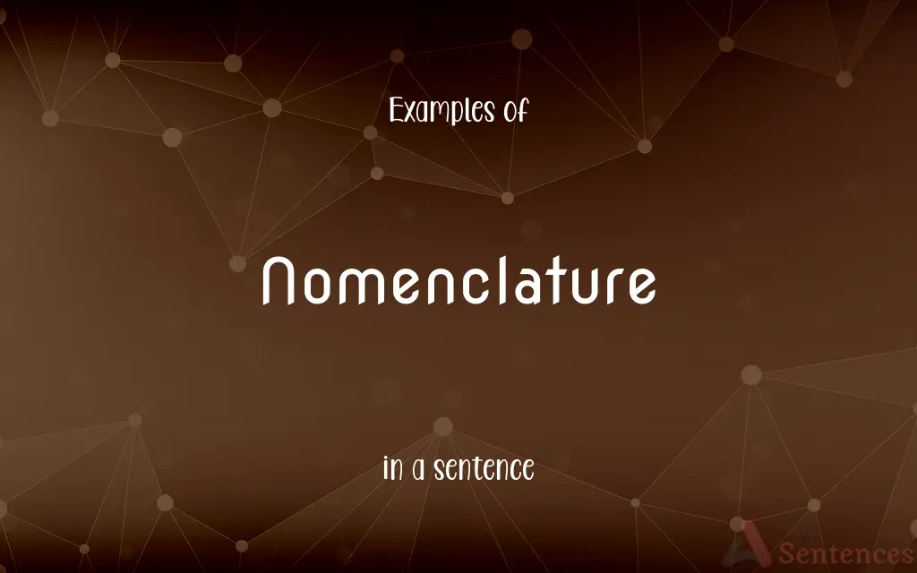 Nomenclature