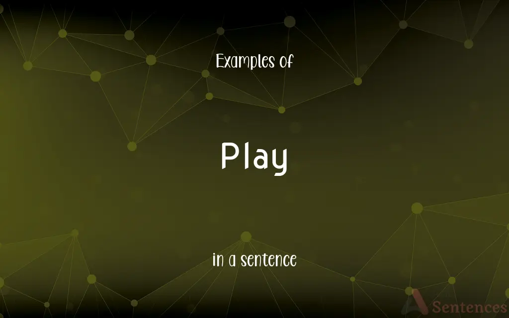 Playing games sentence