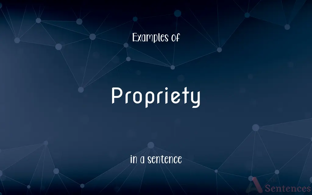 Propriety